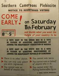 Affiche du plébiscite de 1961